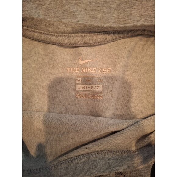 Nike Just Do It Gray Dri Fit GraphicTee Shirt Mens XXL - Picture 5 of 9